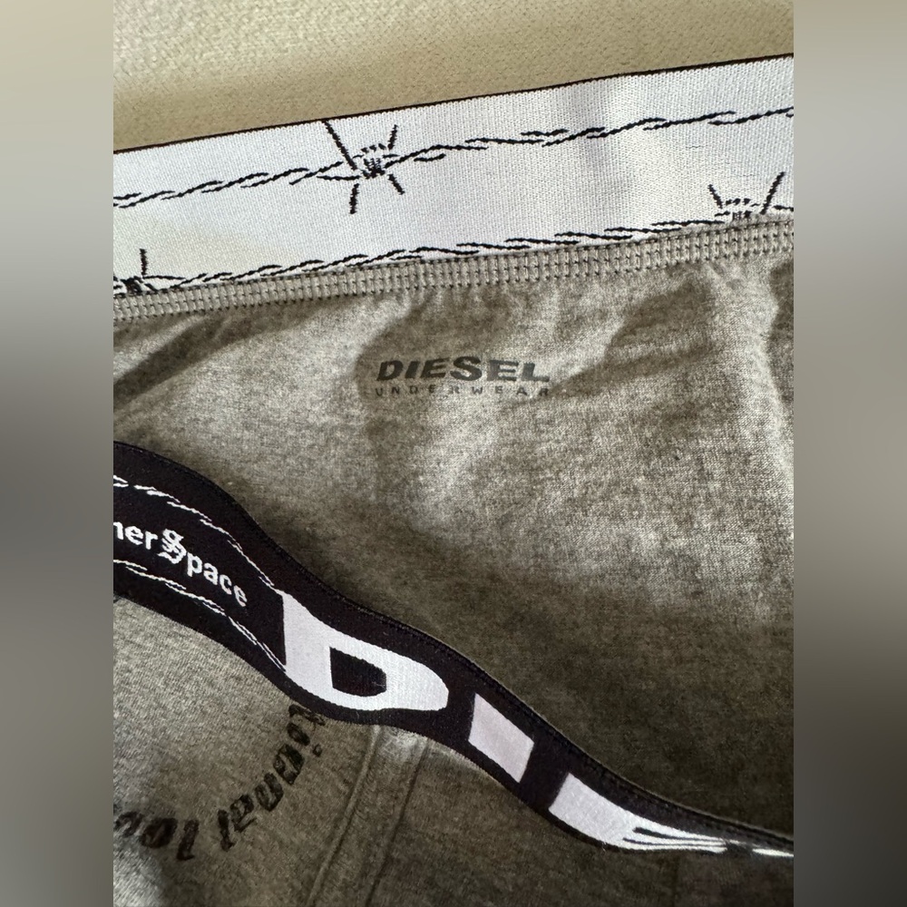 Diesel Gray Graphic Boxer Briefs - Picture 3 of 4